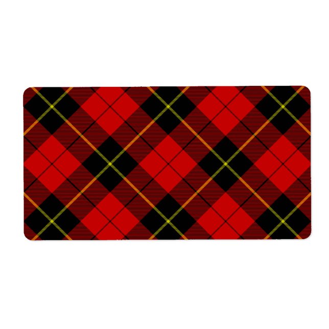 Wallace tartan rouge noir plaid (Devant)