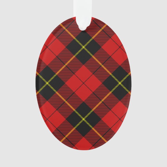 Wallace tartan rouge noir plaid (devant)