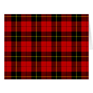 Wallace tartan rouge noir plaid