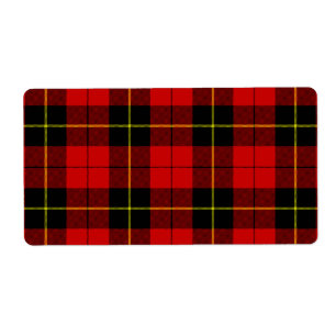 Wallace tartan rouge noir plaid