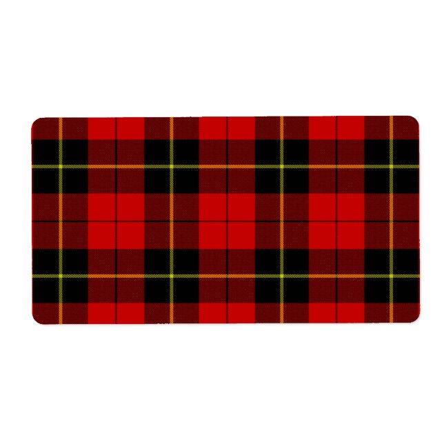 Wallace tartan rouge noir plaid (Devant)