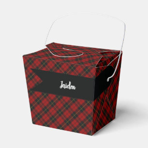 Wallace Tartan Scottish Clan Plaid Favor Box