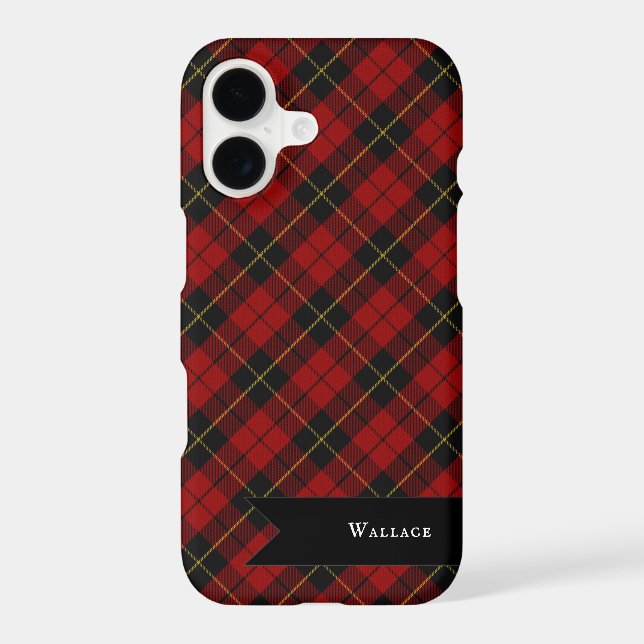 Wallace Tartan Scottish Clan Plaid Pattern (Back)