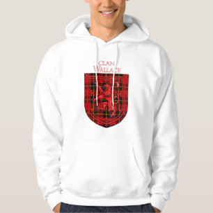 Wallace Tartan Scottish Plaid Lion Rampant Hoodie