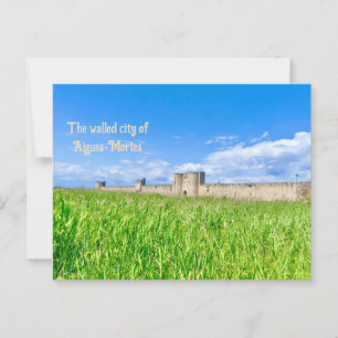 Walled City Of Aigues-Mortes in Provence, France Postcard