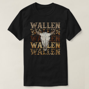 Wallen Western Cow Skull  T-Shirt