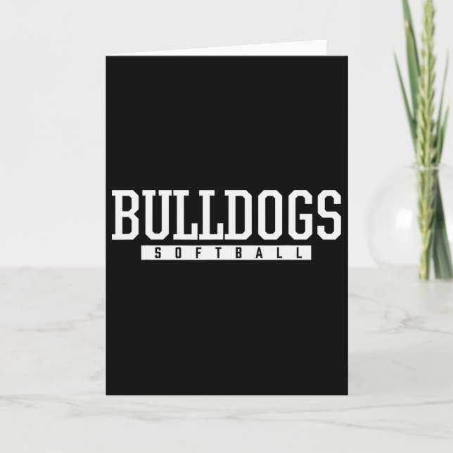 Waller Bulldogs Softll Hs  Card (Front)