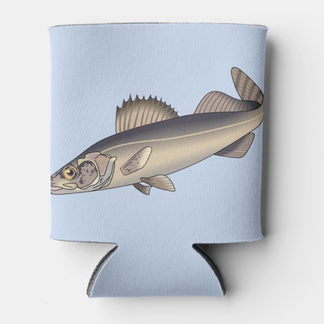 Walleye Fish Can Cooler (Front)