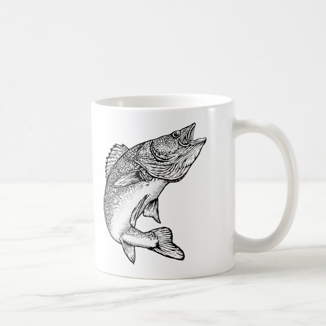 Walleye Fish Coffee Mug (Right)