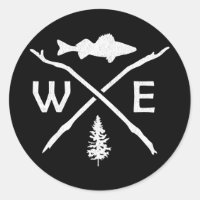 Walleye Fishing Outdoor Compass Fisherman Gift