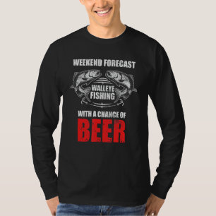 Walleye Fishing Shirts For Men Funny Fishing TShir