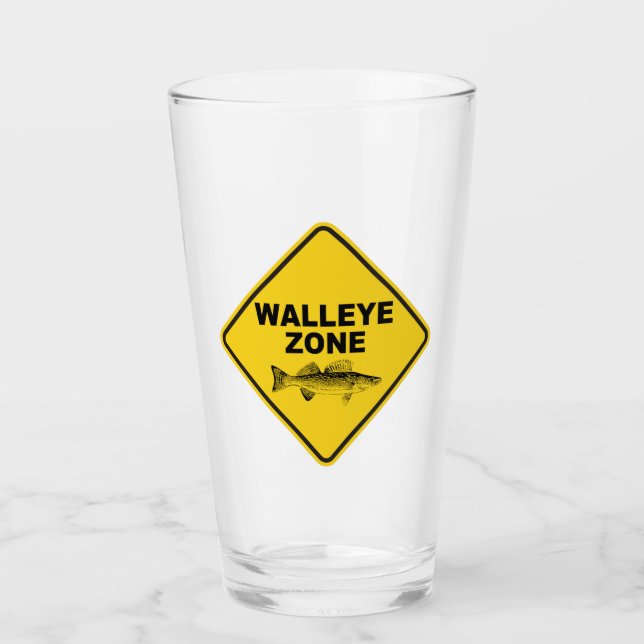 Walleye Fishing Zone Glass (Front)
