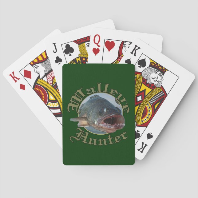 Walleye Hunter 2 Playing Cards (Back)