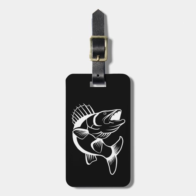 Walleye Luggage Tag (Front Vertical)