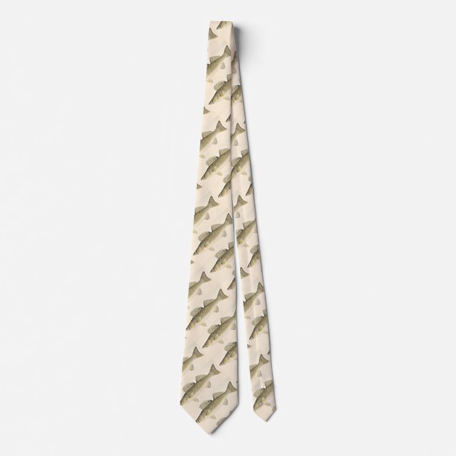 Walleye Pike Pattern Tie (Front)