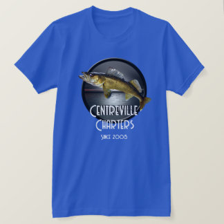 Walleye Pike, Water and Moon Memorial T-Shirt