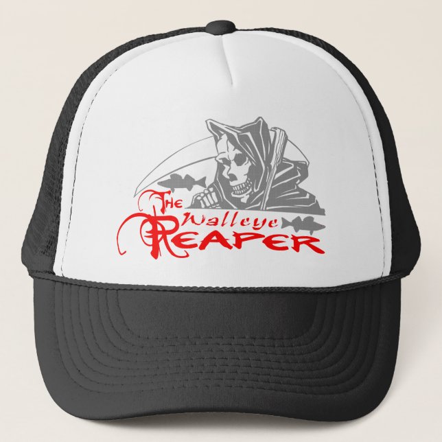 WALLEYE REAPER TRUCKER HAT (Front)