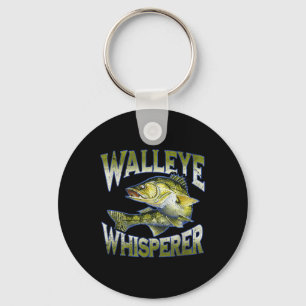 Walleye Whisperer Graphic Fishing Apparel Gift Fis Keychain