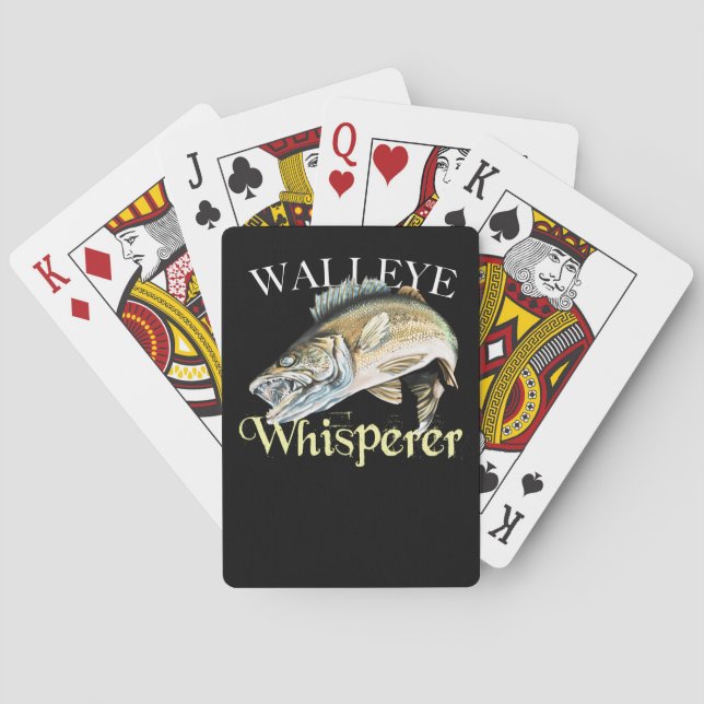 Walleye Whisperer Playing Cards (Back)
