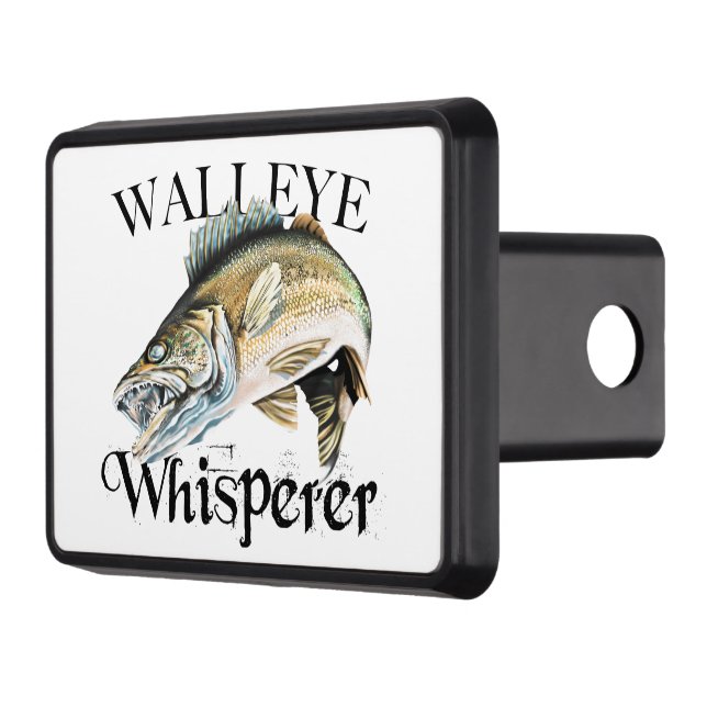 Walleye Whisperer Trailer Hitch Cover (Left)