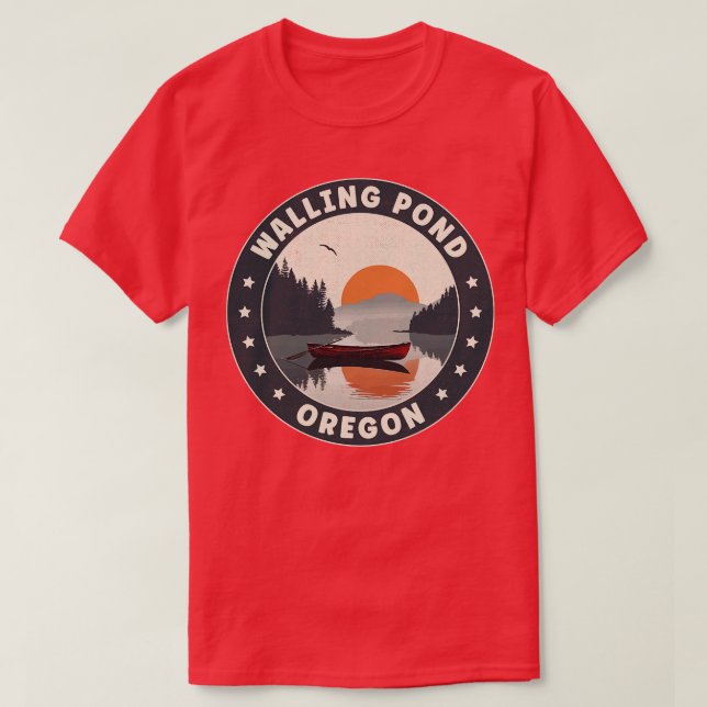 Walling Pond Oregon Sunset T-Shirt (Design Front)