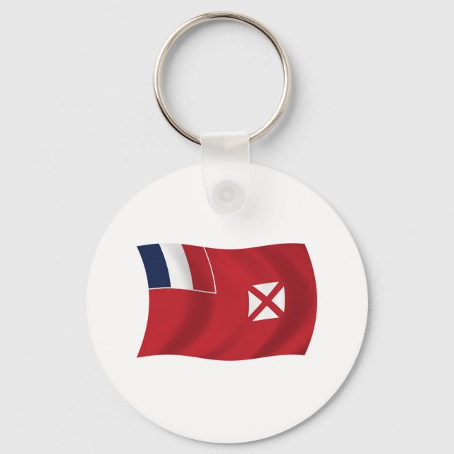 Wallis And Futuna Flag Keychain (Front)