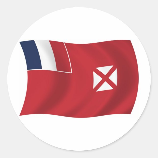 Wallis And Futuna Flag Sticker (Front)