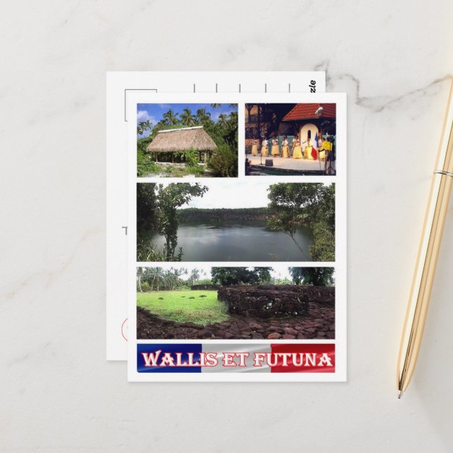 Wallis and Futuna - Mosaic - Postcard (Front/Back In Situ)