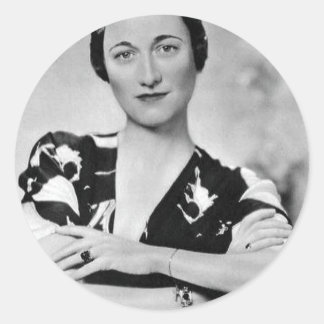 Wallis Simpson Classic Round Sticker