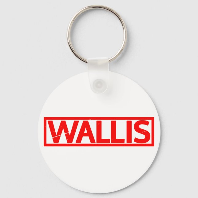Wallis Stamp Keychain (Front)