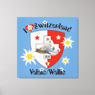Wallis Valais Switzerland Suisse Leinwand Canvas Print