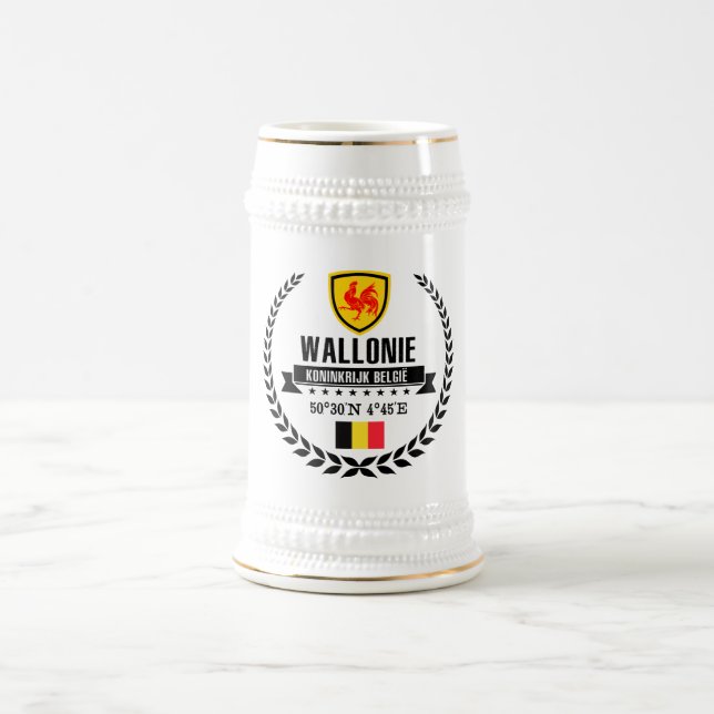 Wallonie Beer Stein (Center)