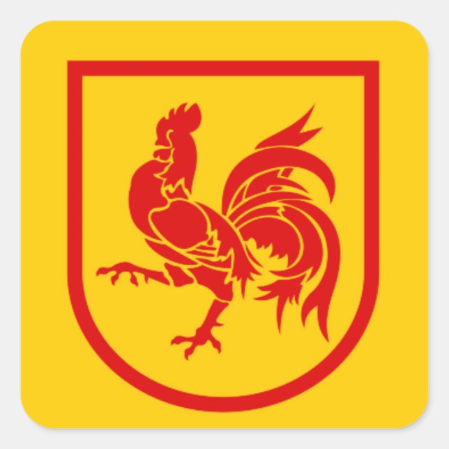 Walloon Region Square Sticker (Front)
