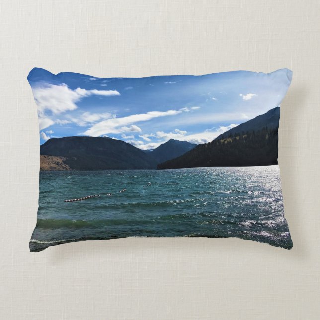 Wallowa Lake, Oregon Accent Pillow (Front)