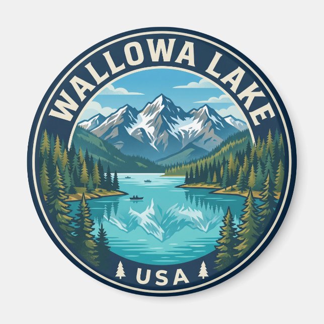Wallowa Lake USA Magnet (Front)