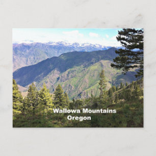 Wallowa Mountains, Oregon Postcard