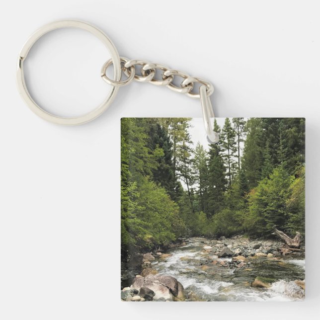 Wallowa River, OR Keychain (Front)