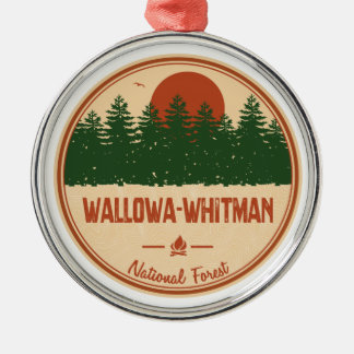 Wallowa-Whitman National Forest Metal Ornament