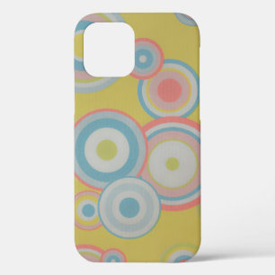 Wallpaper-70s-80s-circles-texture iPhone 12 Pro Case
