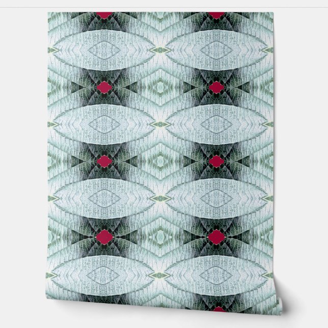 Wallpaper, An unique teal textured classic design Wallpaper (Unrolling)