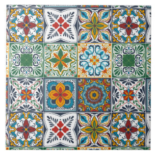 Wallpaper Backsplashes/Talavera inspired tiles