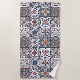 Wallpaper Backsplashes/Talavera inspired tiles 2 Beach Towel