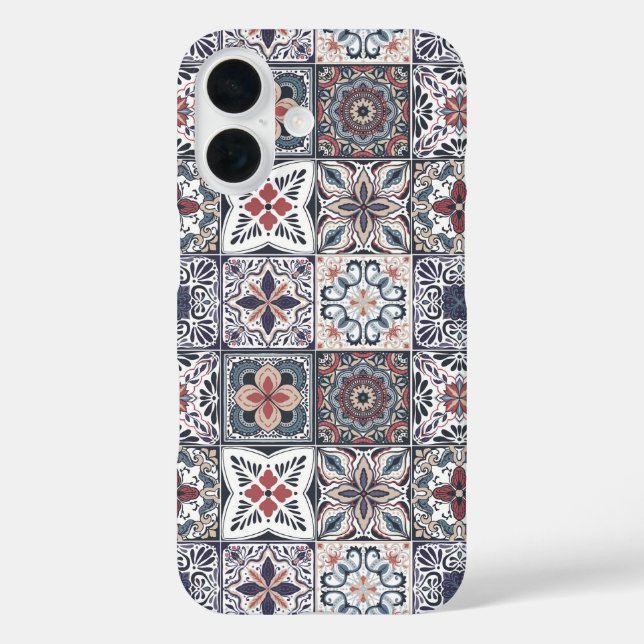Wallpaper Backsplashes/Talavera inspired tiles 2 Case-Mate iPhone Case (Back)