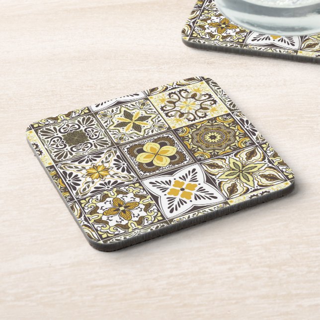 Wallpaper Backsplashes/Talavera inspired tiles/ Coaster (Left Side)