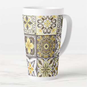 Wallpaper Backsplashes/Talavera inspired tiles/ Latte Mug