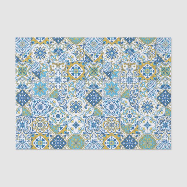Wallpaper Backsplashes/Talavera inspired tiles Tissue Paper (Front)