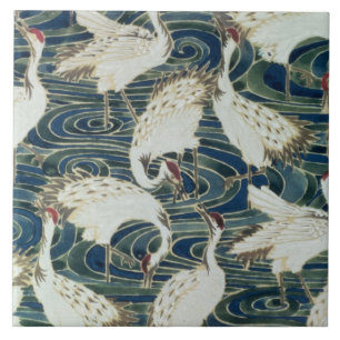 Wallpaper design, by the Silver Studio, c.1890 Tile
