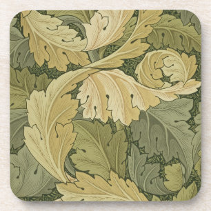 Wallpaper Design with Acanthus/Woodland colours, 1 Coaster