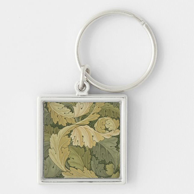 Wallpaper Design with Acanthus/Woodland colours, 1 Keychain (Front)