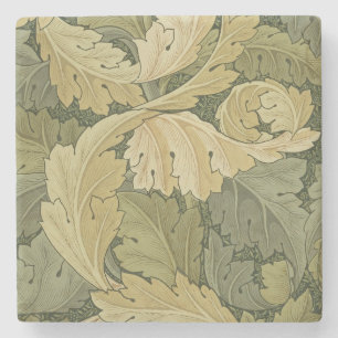 Wallpaper Design with Acanthus/Woodland colours, 1 Stone Coaster